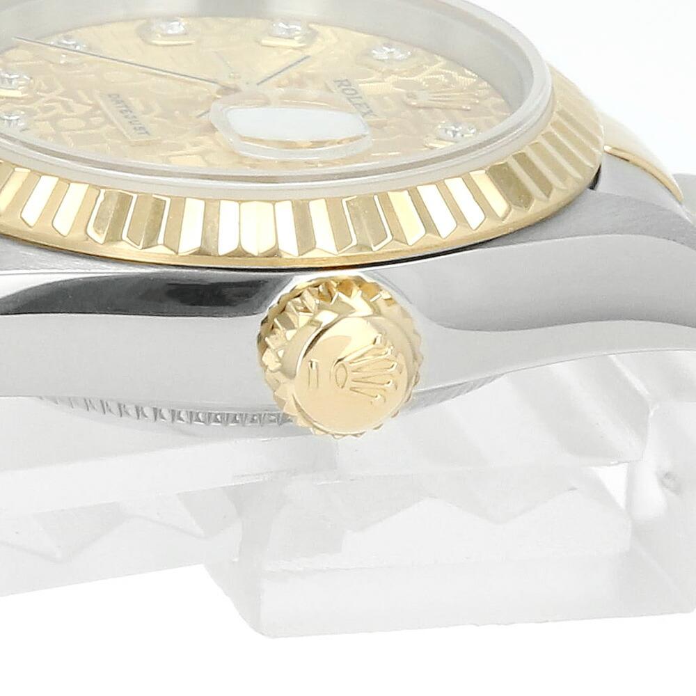 Rolex Datejust 79173G 10P Diamond, Champagne Dial U Series, Used Ladies' Watch 2