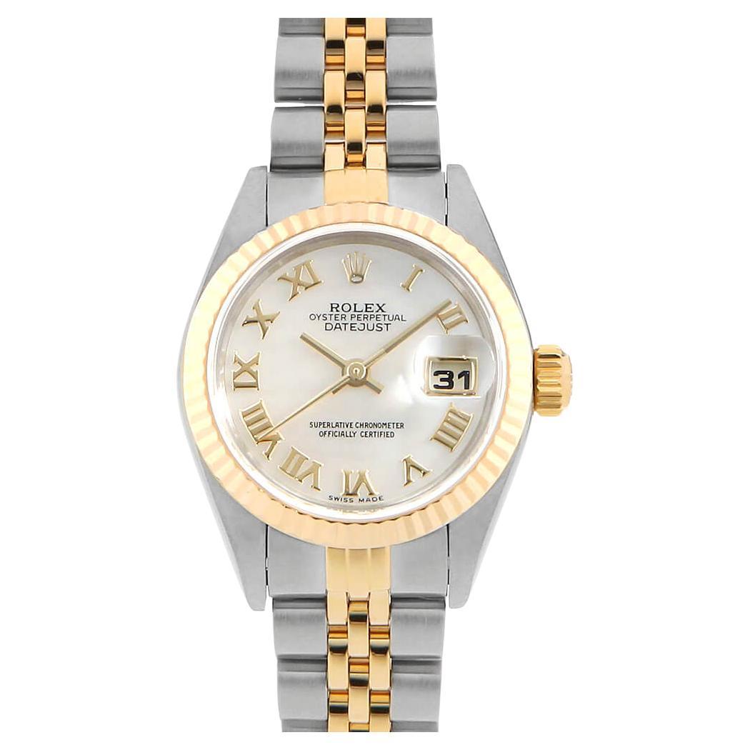 Rolex Datejust 79173NR White Shell Dial, Y Series, Ladies, Pre-Owned