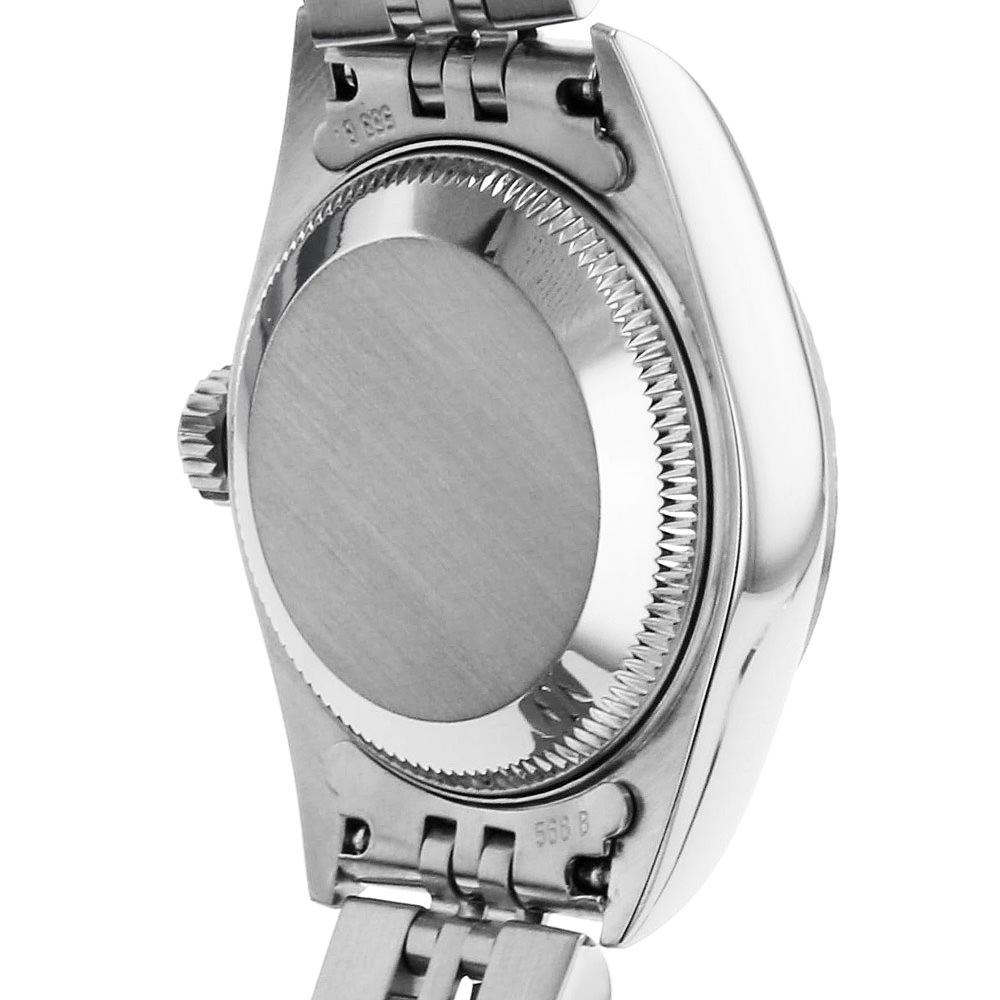 Round Cut Rolex Datejust 79174G White Face 10P Diamond Bezel - Elegant Used Ladies' Watch