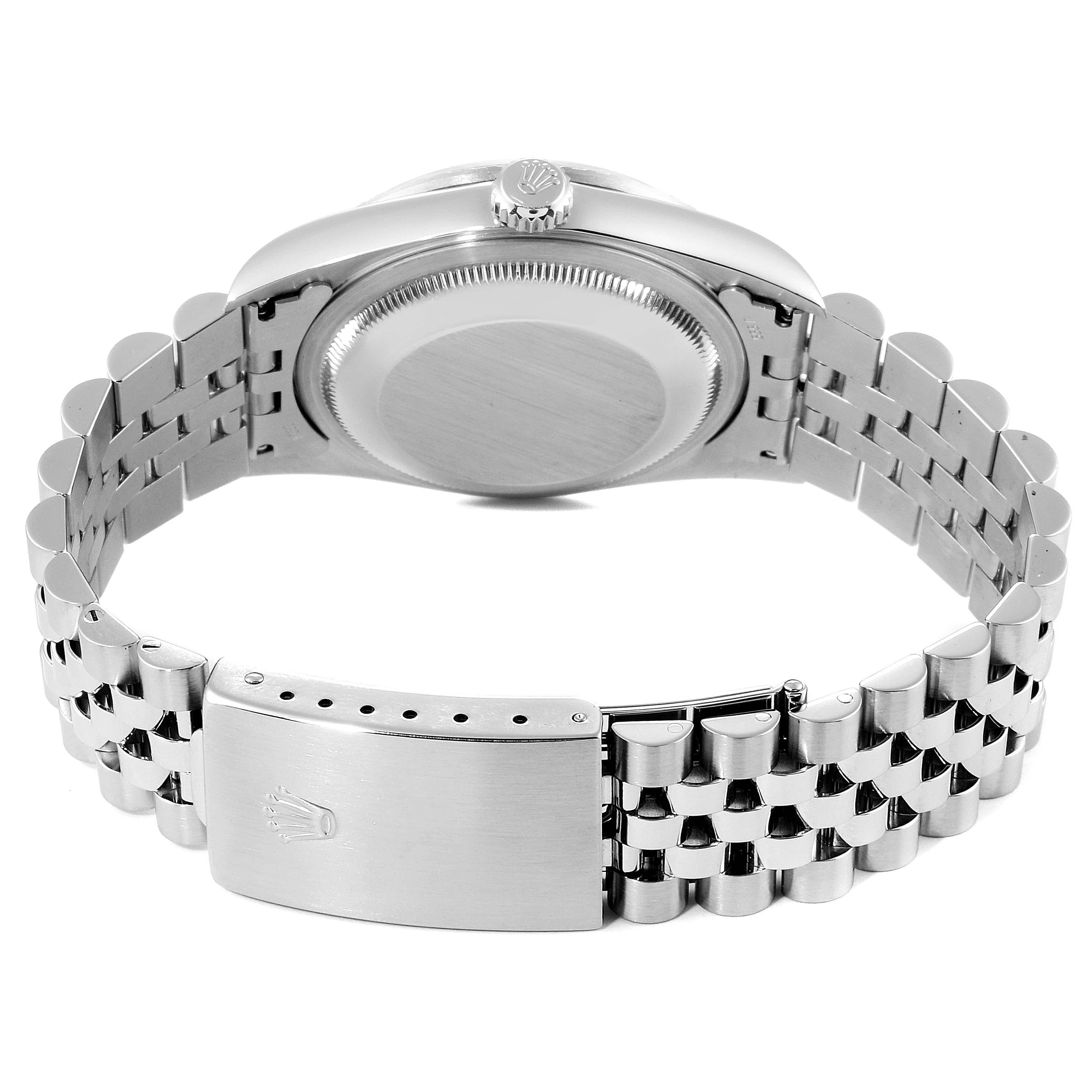 Rolex Datejust Anniversary Dial Jubilee Bracelet Steel Men's Watch 16220 For Sale 5