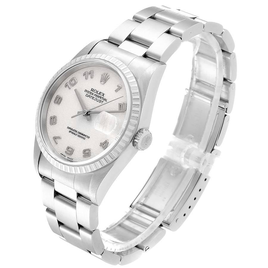 Rolex Datejust Anniversary Dial Oyster Bracelet Steel Men's Watch 16220 1