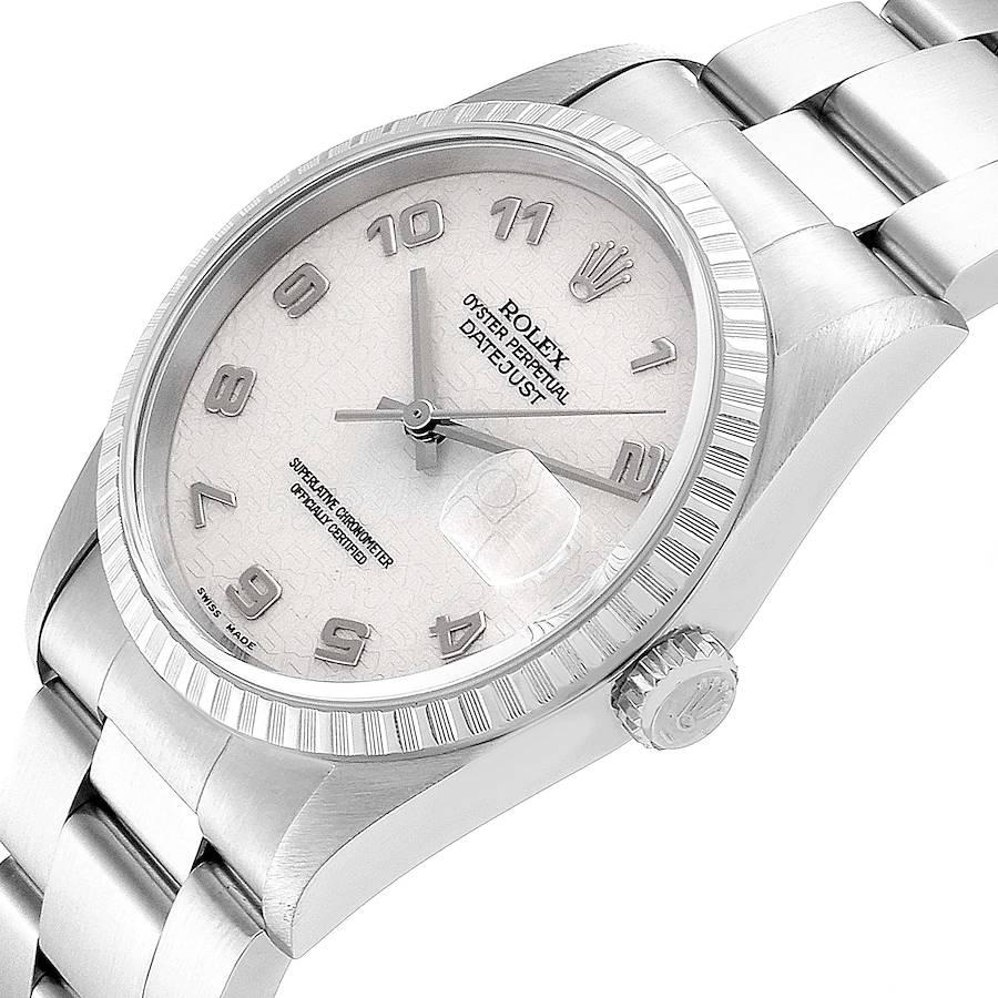 Rolex Datejust Anniversary Dial Oyster Bracelet Steel Men's Watch 16220 2