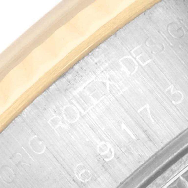  Rolex Montre Datejust anniversaire avec cadran en acier et or jaune pour femmes 69173 Pour femmes 