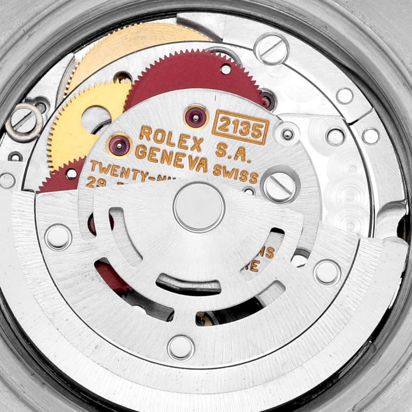 Rolex Montre Datejust anniversaire avec cadran en acier et or jaune pour femmes 69173 5