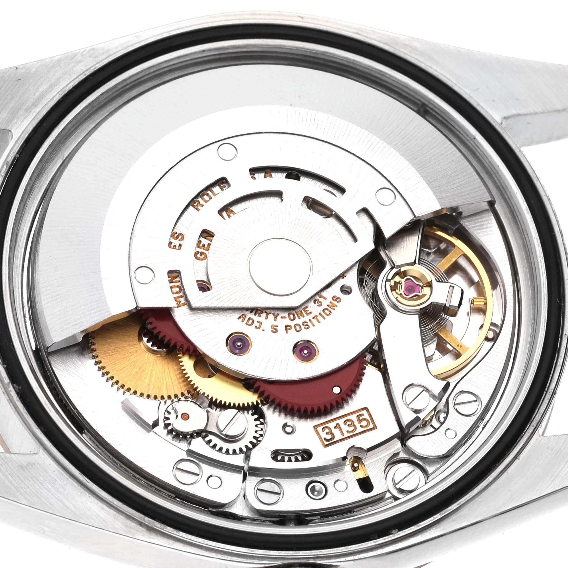 Rolex Datejust Anniversary Diamond Dial Steel Yellow Gold Mens Watch 16233 3