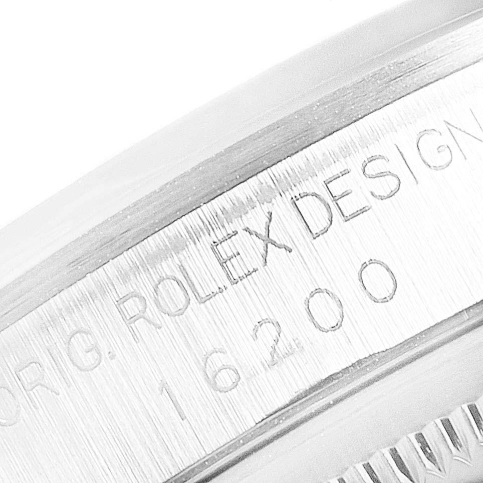 Rolex Datejust Anniversary Jubilee Dial Steel Men's Watch 16200 Box Papers For Sale 1