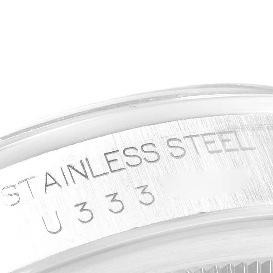 Rolex Datejust Anniversary Jubilee Dial Steel Mens Watch 16200 In Excellent Condition In Atlanta, GA