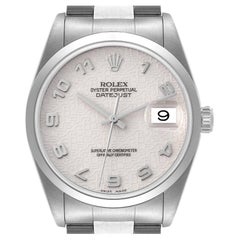 Rolex Datejust Anniversary Jubilee Dial Steel Mens Watch 16200