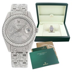 Rolex Datejust "Arabesque Pearlmaster" 81339 18k White Gold
