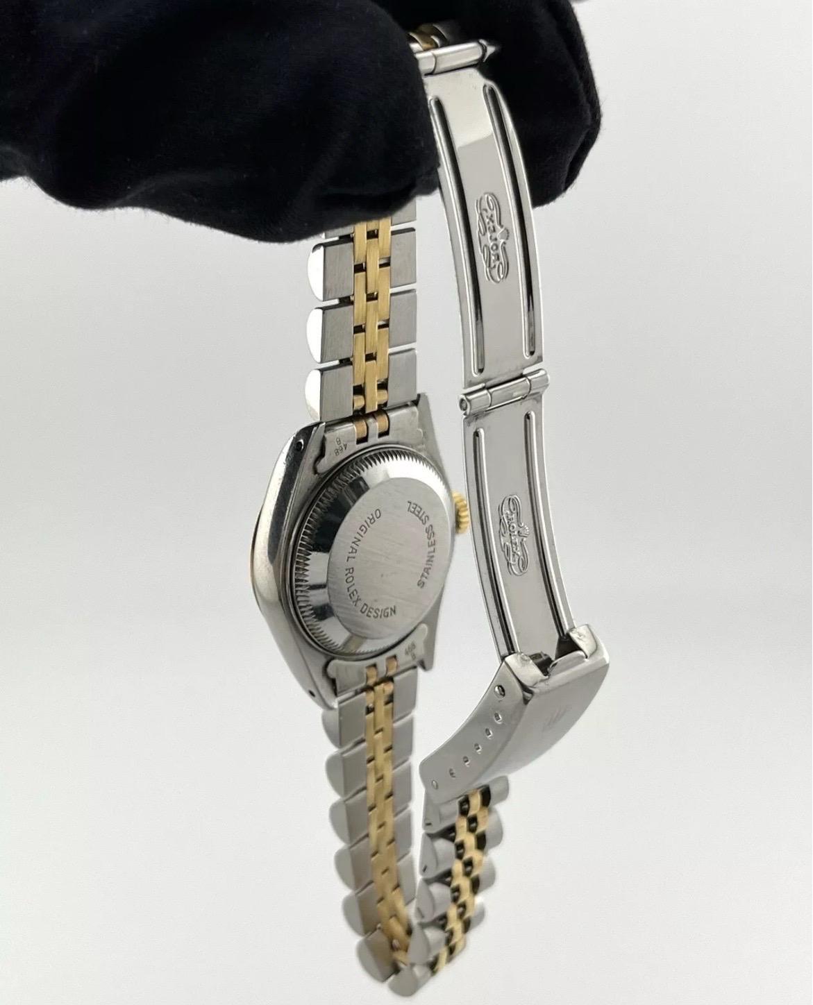 Rolex Datejust Automatic Steel Yellow Gold Ladies Jubilee Bracelet Watch 69173 For Sale 5