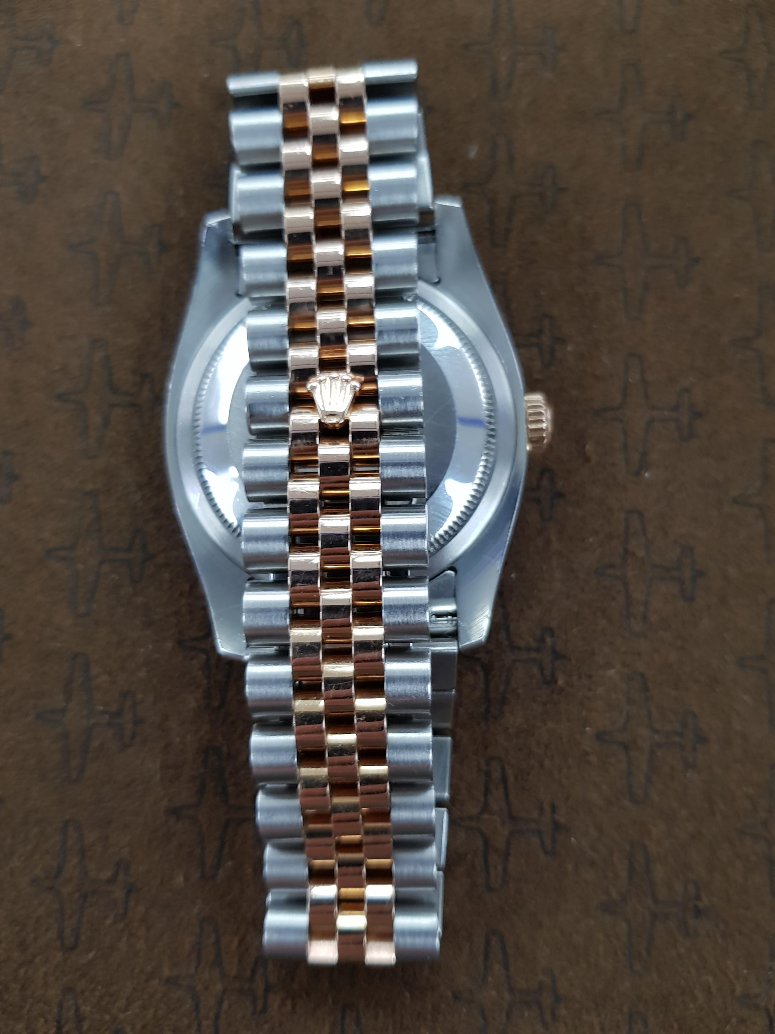 Contemporary Rolex Datejust, Bi-Metal, Model Number 116231, Registered 2009 For Sale