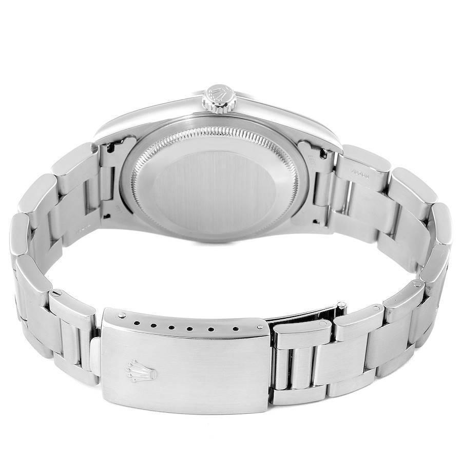 Rolex Datejust Black Dial Steel Men's Watch 16200 Box 6