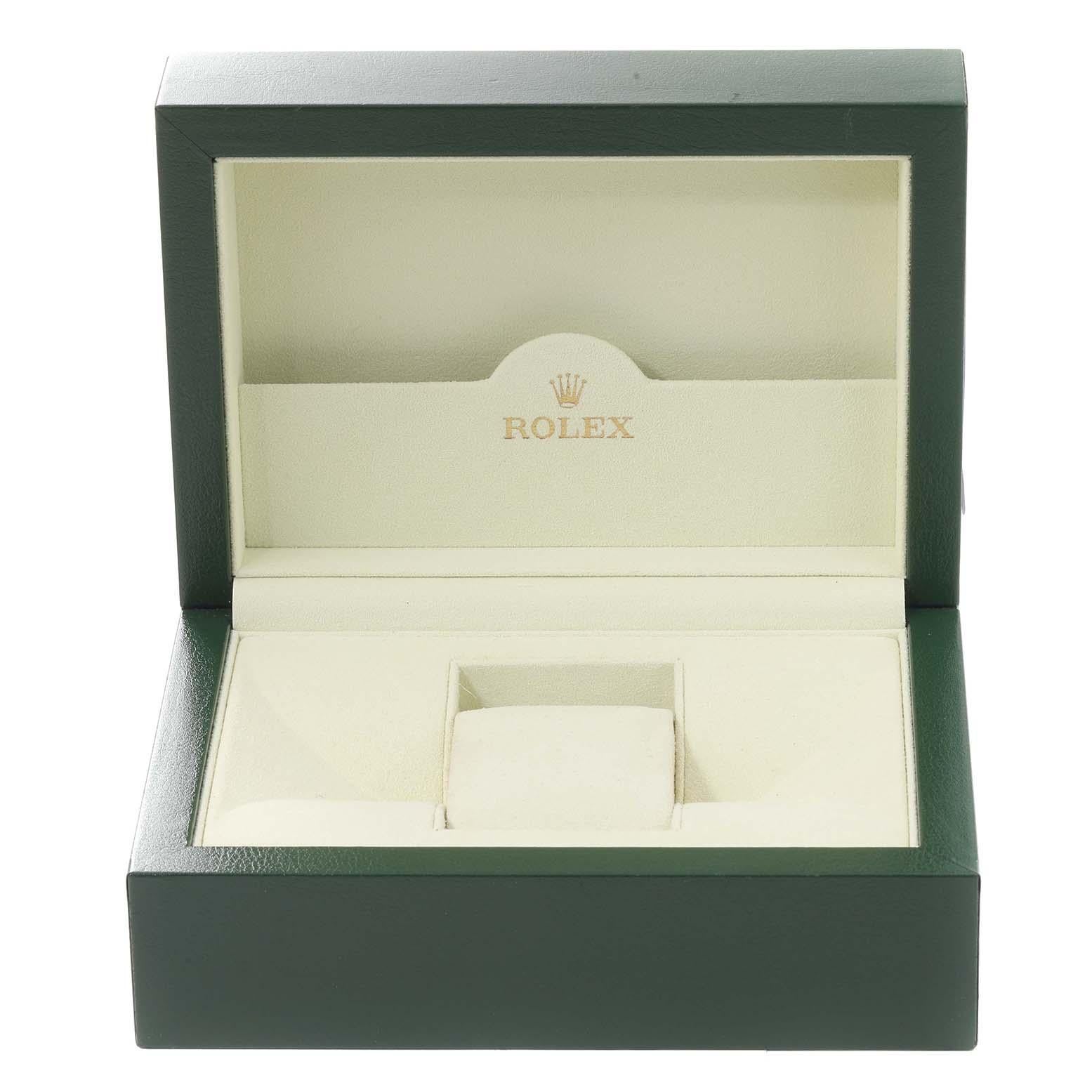 Rolex Datejust Herrenuhr 116243, schwarzes Zifferblatt Stahl Gelbgold Diamant im Angebot 6