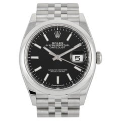 Rolex Datejust schwarzes Zifferblatt Uhr 126200