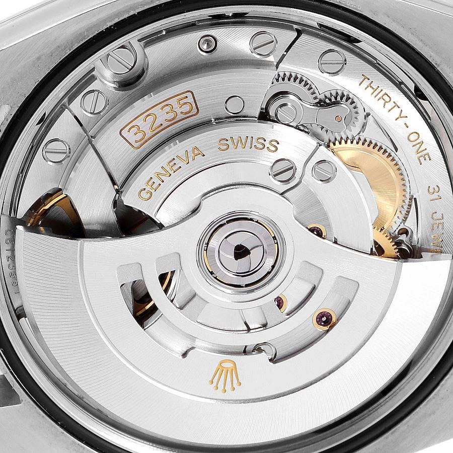 Rolex Datejust Black Diamond Dial Steel EveRose Gold Watch 126231 Box Card For Sale 4
