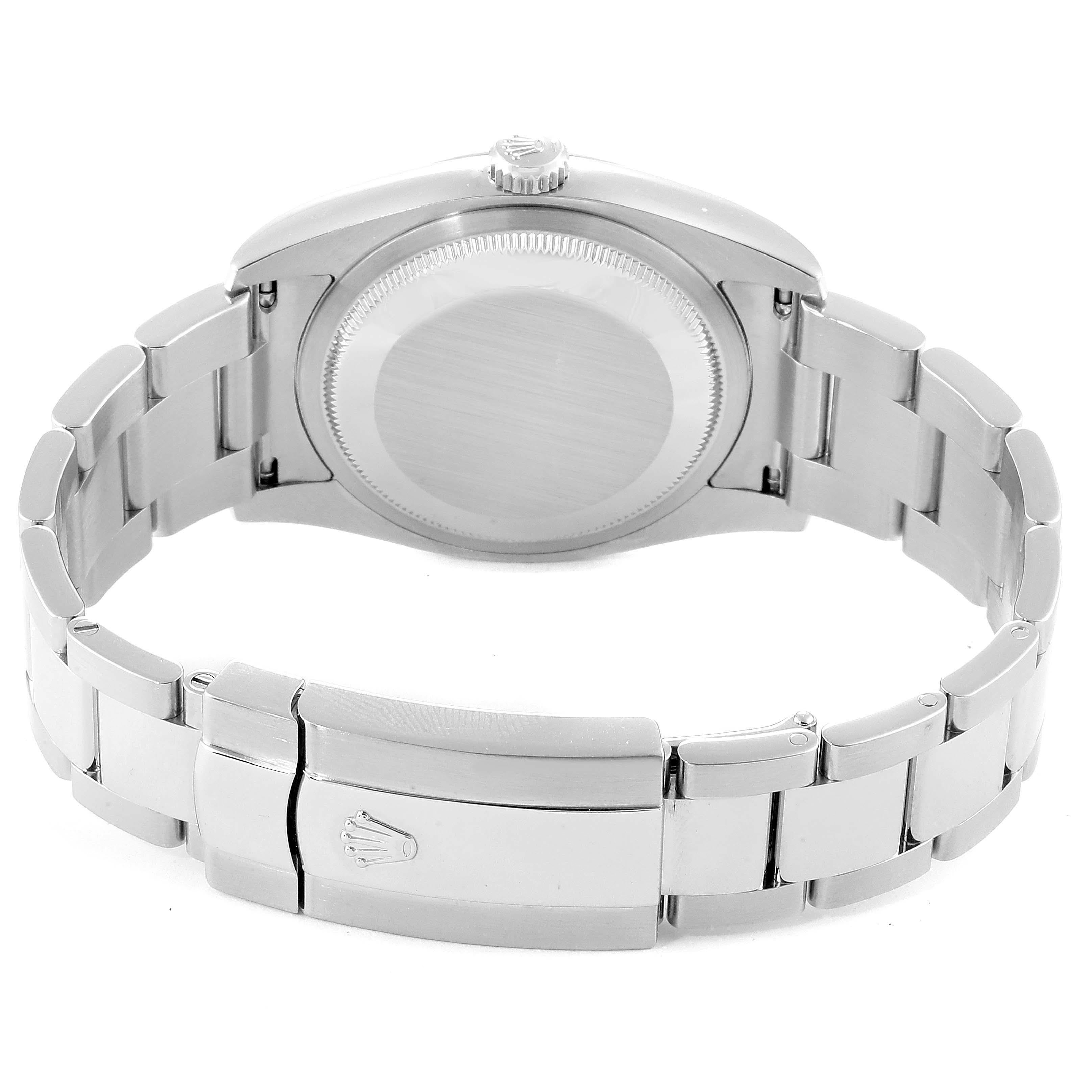 Rolex Datejust Black Sunbeam Dial Oyster Bracelet Steel Men's Watch 116200 6