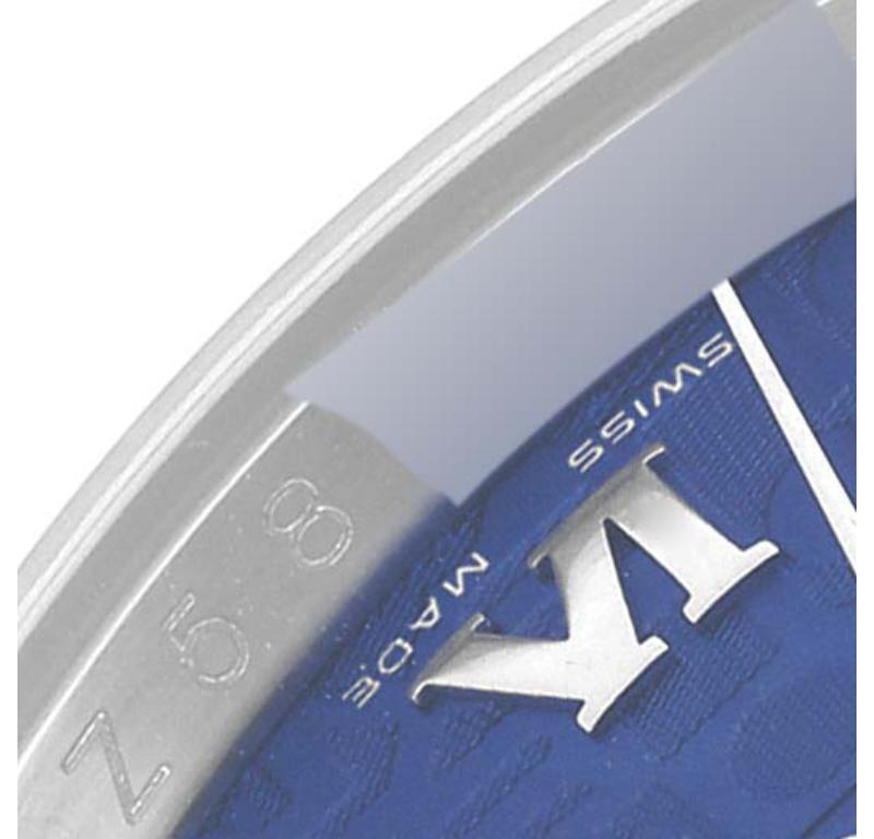 Men's Rolex Datejust Blue Anniversary Dial Steel Mens Watch 116200