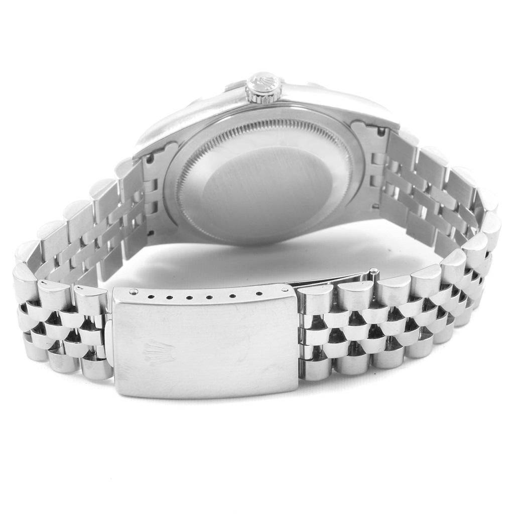 Rolex Datejust Blue Dial Jubilee Bracelet Steel Men's Watch 16220 6