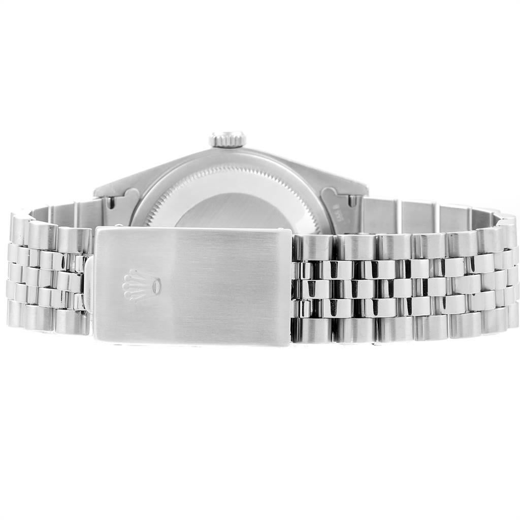 Rolex DateJust Blue Dial Jubilee Bracelet Steel Men's Watch 16220 For Sale 6