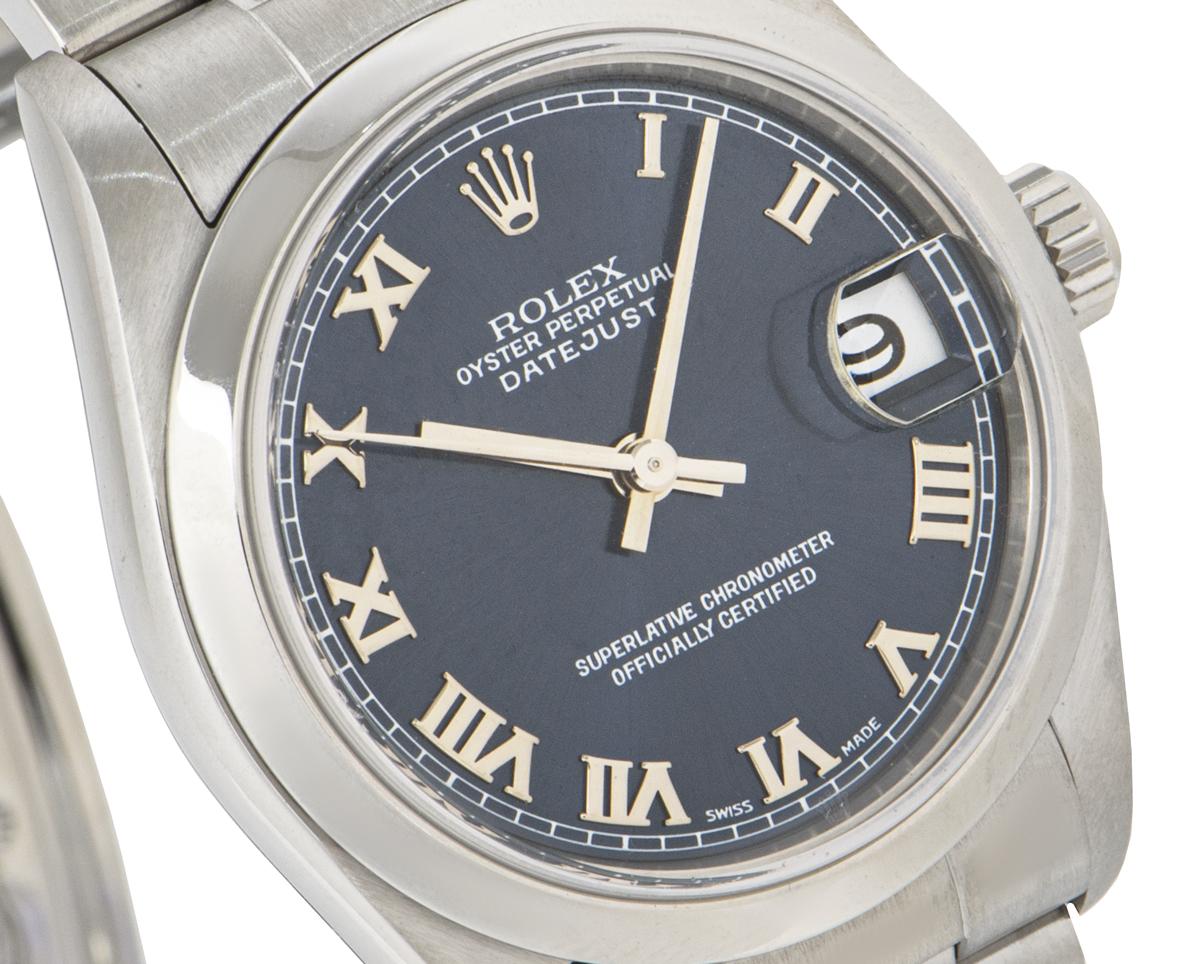 Rolex Datejust Blue Dial Stainless Steel 78240 In Excellent Condition In London, GB
