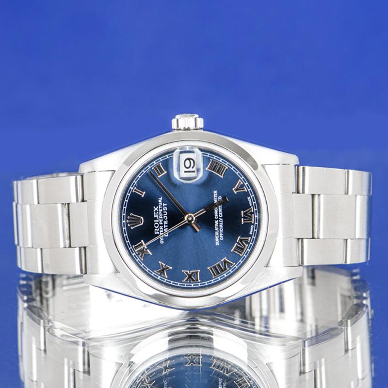 Rolex Datejust Blue Dial Stainless Steel 78240 4