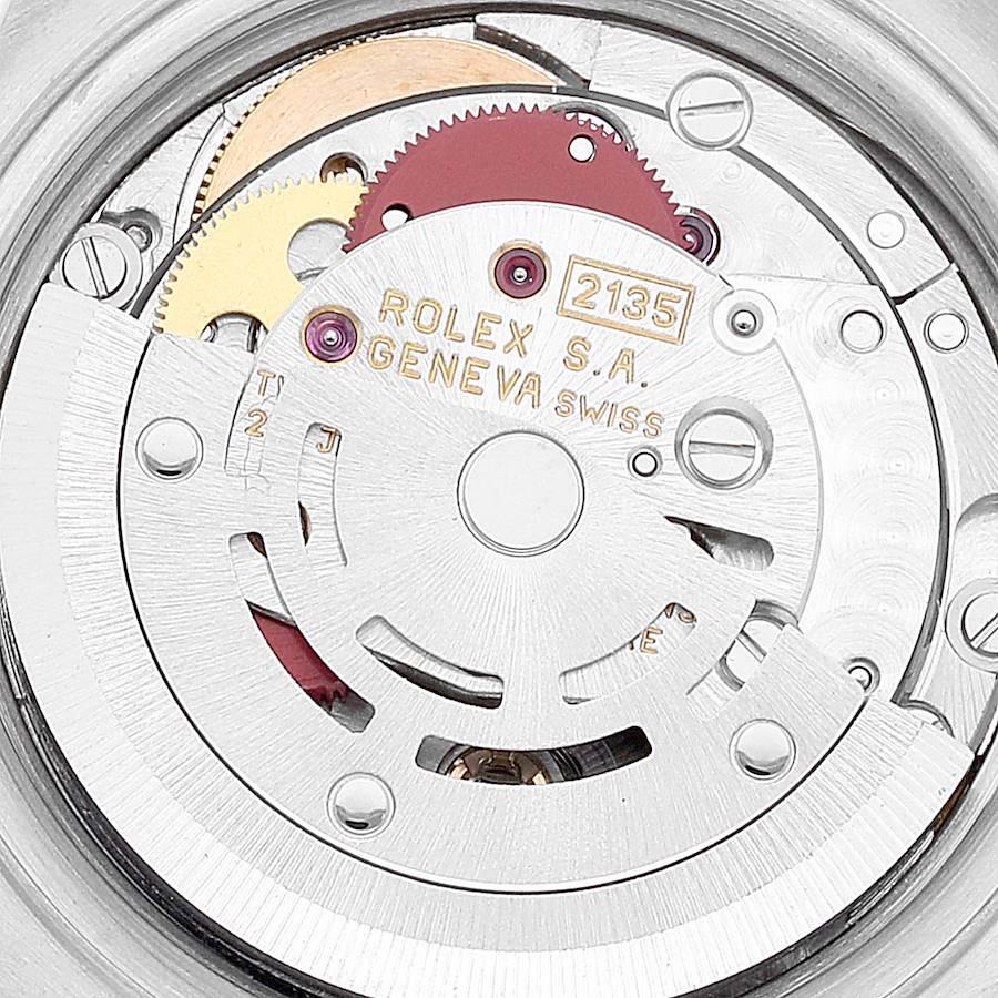 Rolex Datejust Blaue Diamant-Zifferblatt Stahl-Gelbgold-Damenuhr 69173 im Angebot 5