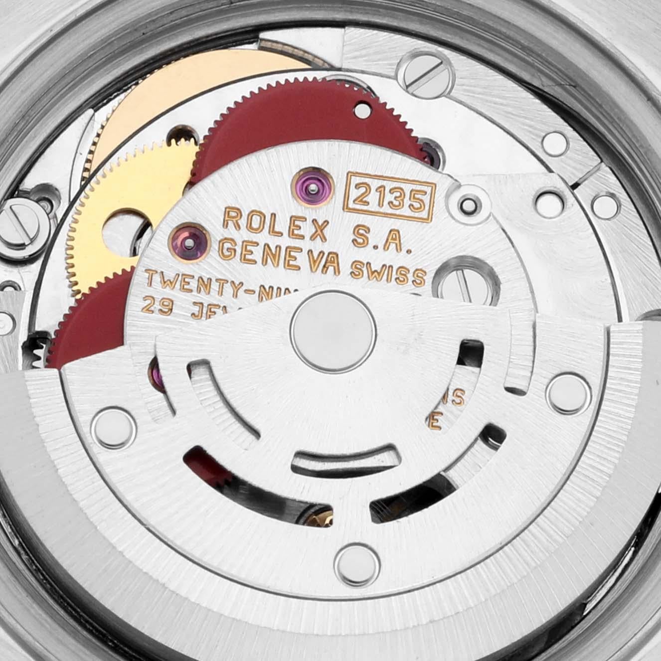 Rolex Montre Datejust bleue Vignette avec cadran en acier et or jaune pour femmes 69173 en vente 1