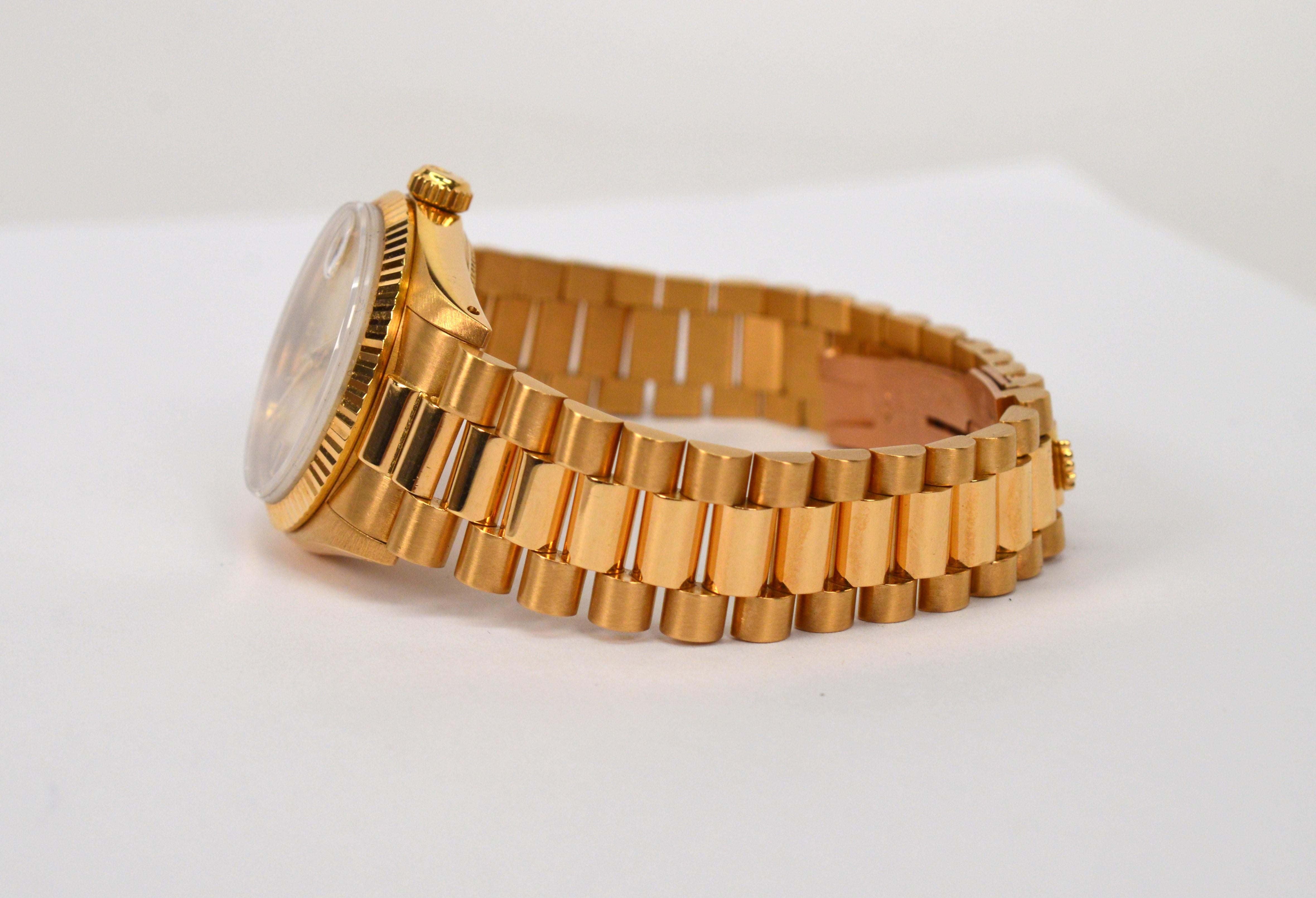 rolex 18 karat gold