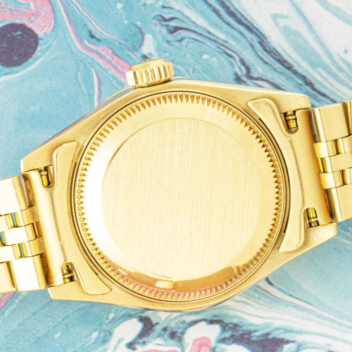 Rolex Datejust Cadran Champagne Lunette Diamant 26mm 79158 en vente 1