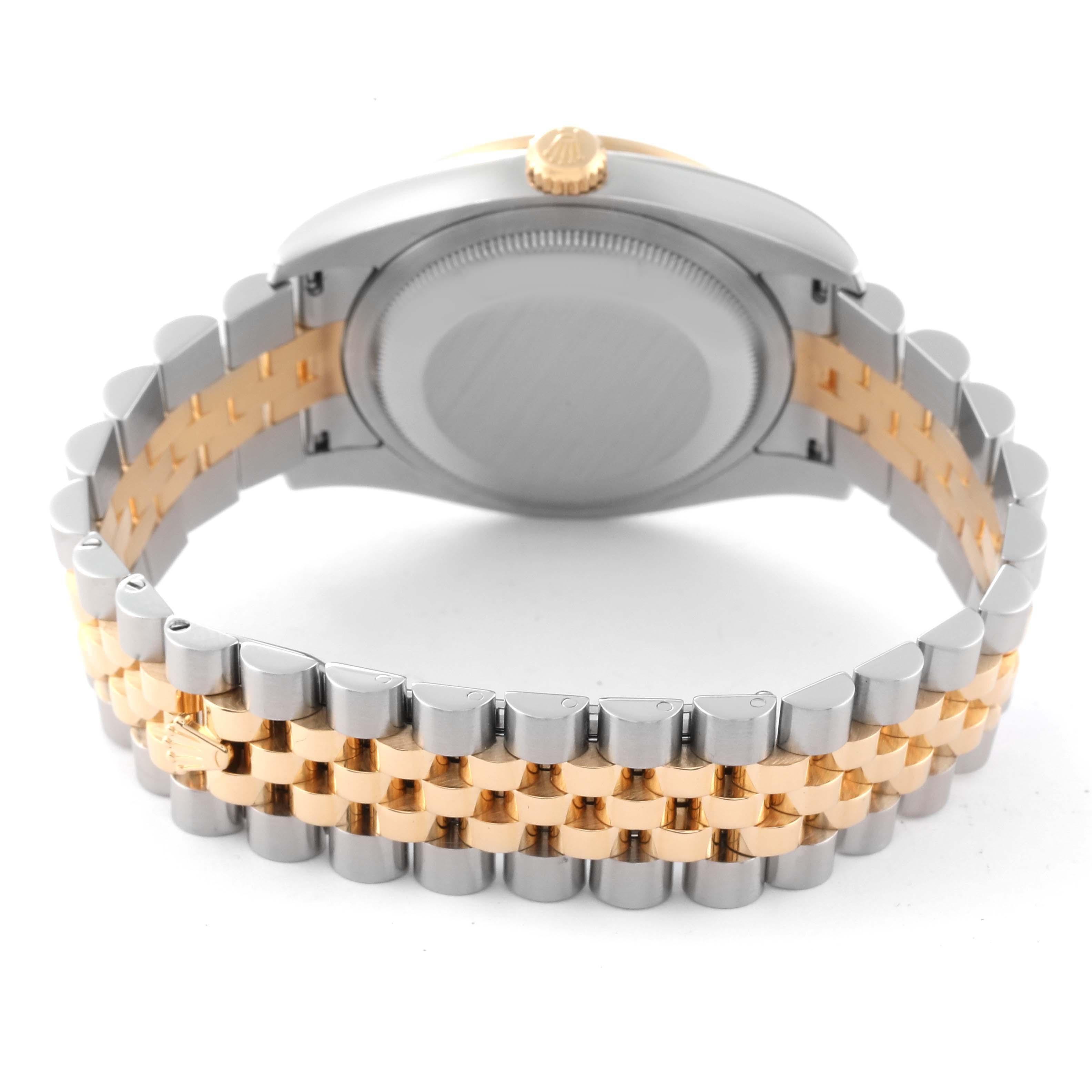 Rolex Datejust Champagne Dial Steel Yellow Gold Diamond Men's Watch 116243 4
