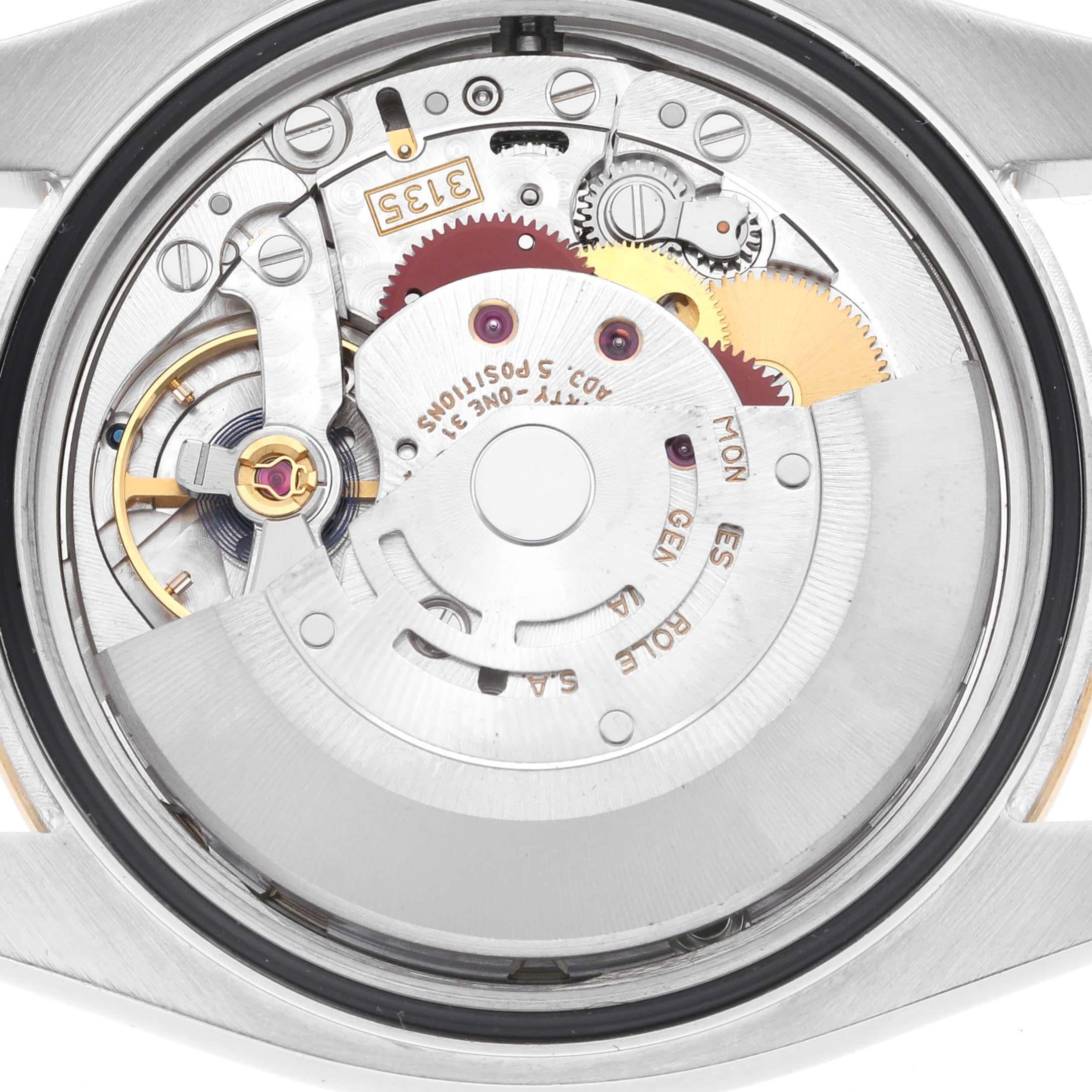 Rolex Datejust Champagner-Zifferblatt Stahl Gelbgold Diamant Herrenuhr 116243 5