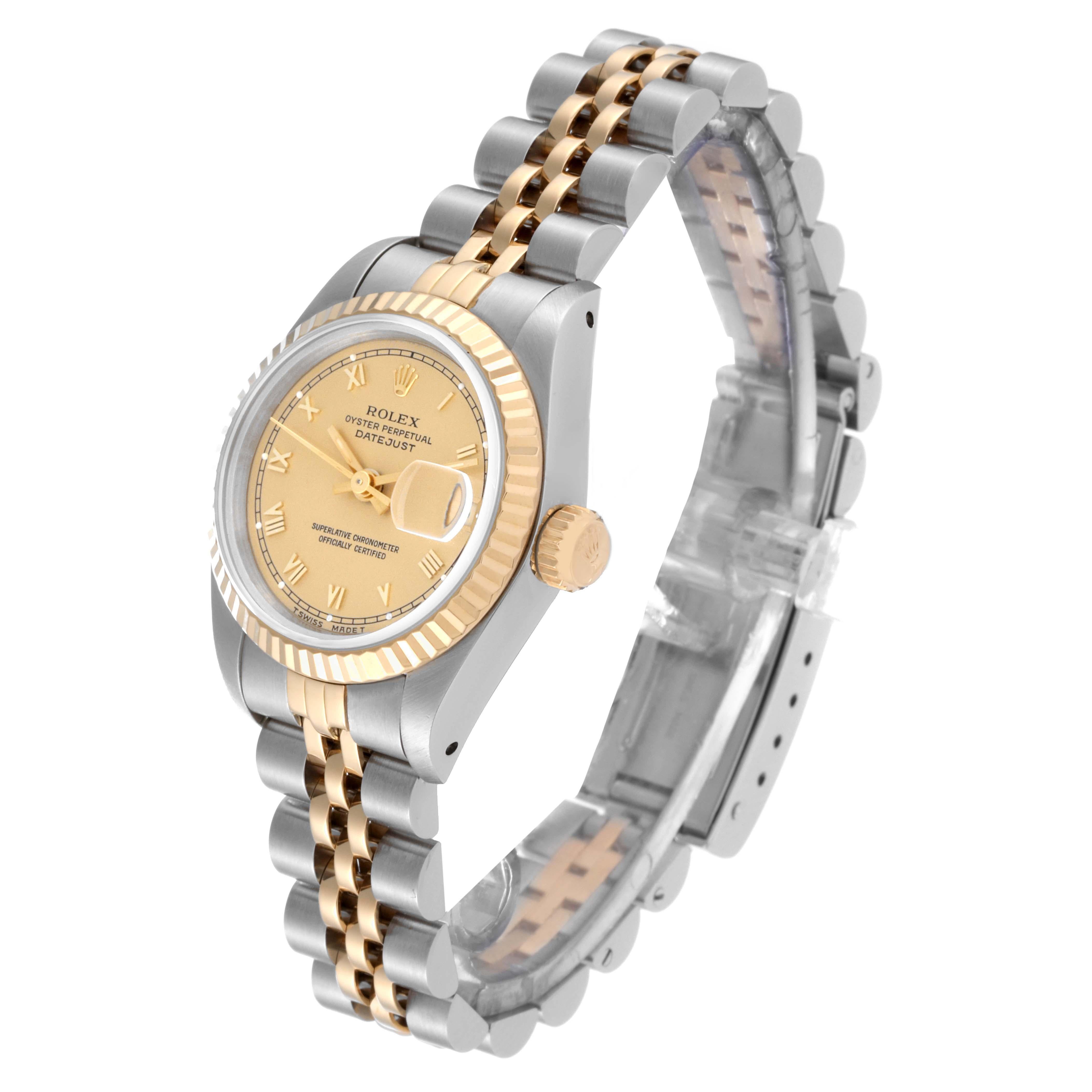 Rolex Datejust Champagne Dial Steel Yellow Gold Ladies Watch 69173 5