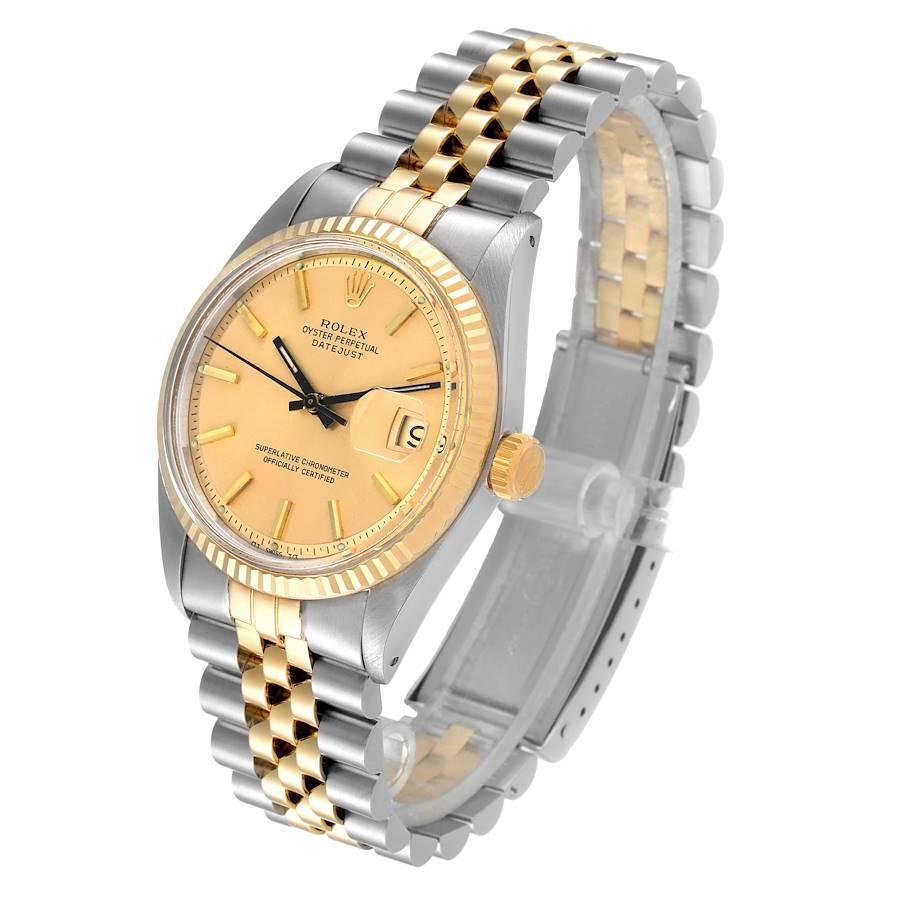 rolex gold and silver men's watch
