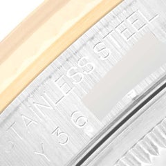 Rolex Datejust Champagne Diamond Dial Steel Yellow Gold Mens Watch 16233