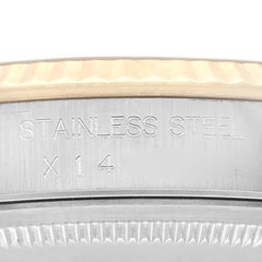 Rolex Datejust Champagne Diamond Dial Steel Yellow Gold Mens Watch 16233