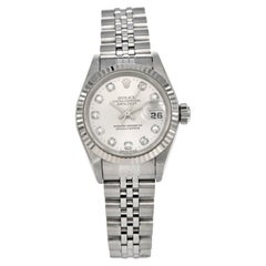 Vintage Rolex Datejust Diamond 18K Gold Steel Ref 79174 Automatic Ladies Wristwatch