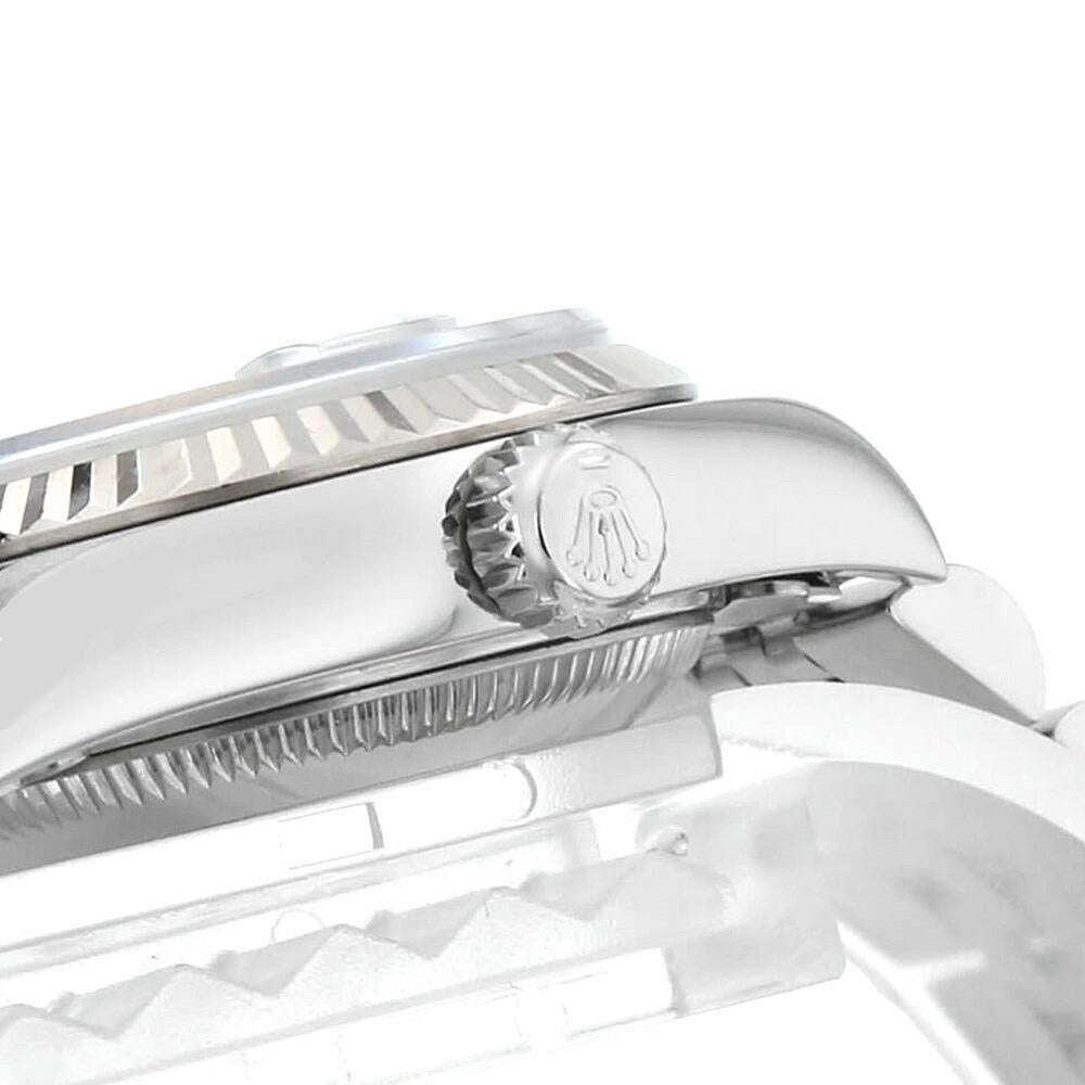 Rolex Datejust Diamond 79174G Silver Engraved Ladies Watch 2