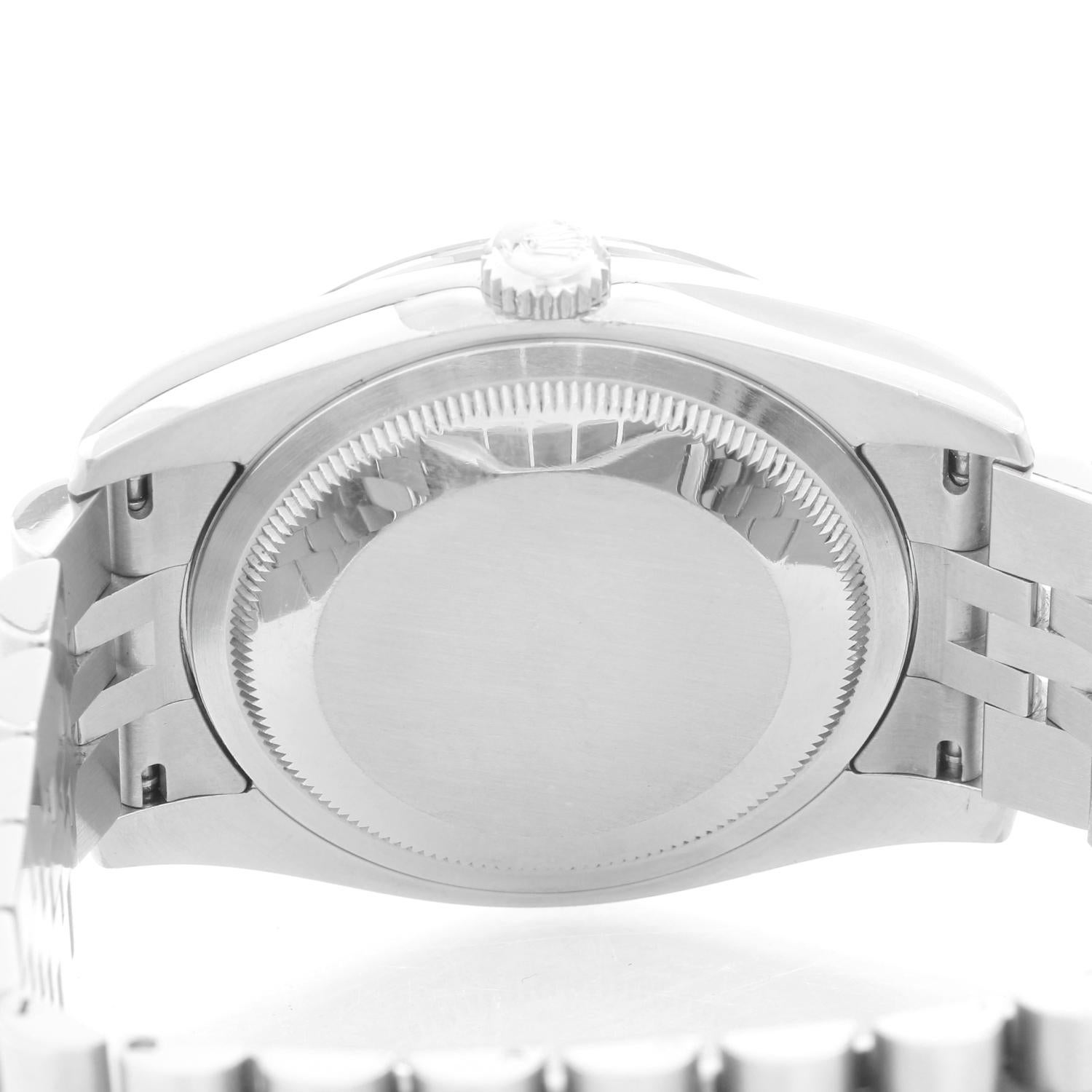 Rolex Datejust Diamond Bezel Men's Steel Watch 116244 1