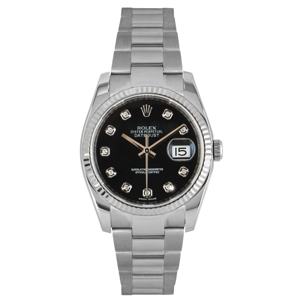 Rolex Montre Datejust avec cadran en diamant 116234