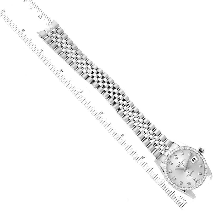 Rolex Datejust Diamond Dial and Bezel Jubilee Bracelet Mens Watch 116244 4