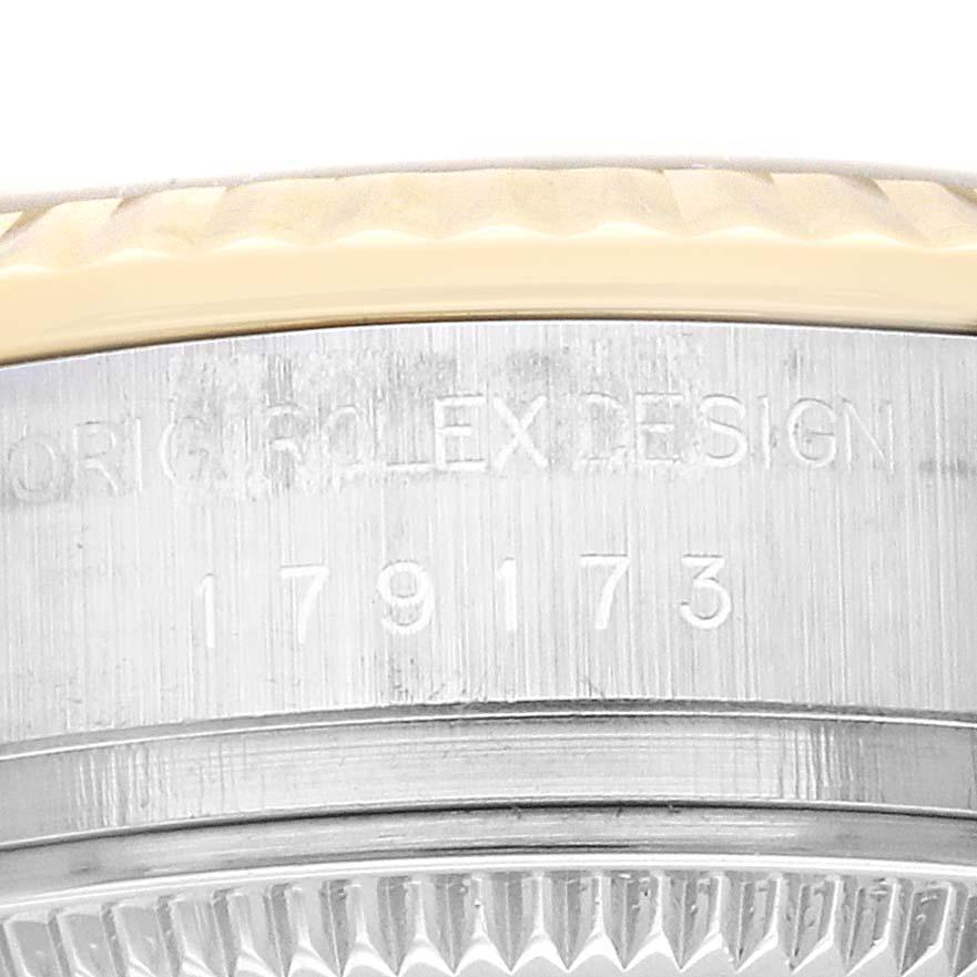Rolex Datejust Diamant Zifferblatt Stahl Gelbgold Damenuhr 179173 Box Papiere 1