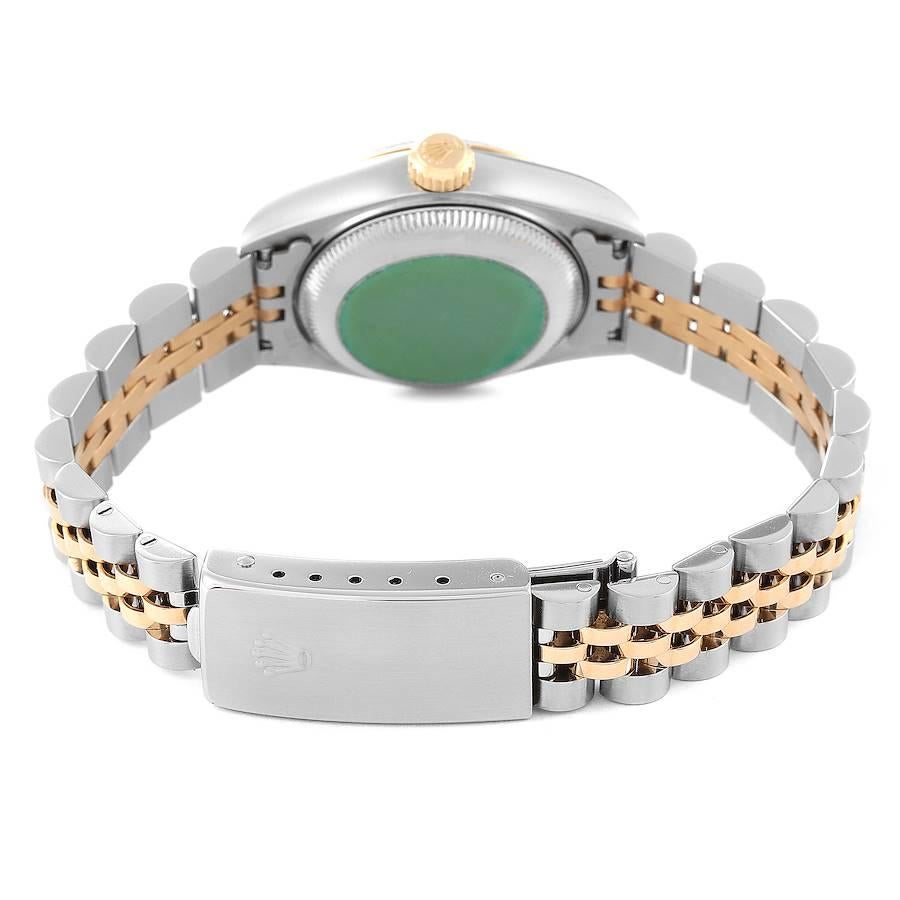 Rolex Datejust Diamond Dial Steel Yellow Gold Ladies Watch 69173 Box Papers For Sale 5