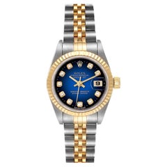 Rolex Datejust Diamond Dial Steel Yellow Gold Ladies Watch 69173 Box Papers Rolex Datejust Diamond Dial Steel Yellow Gold Ladies Watch 69173 Box Papers