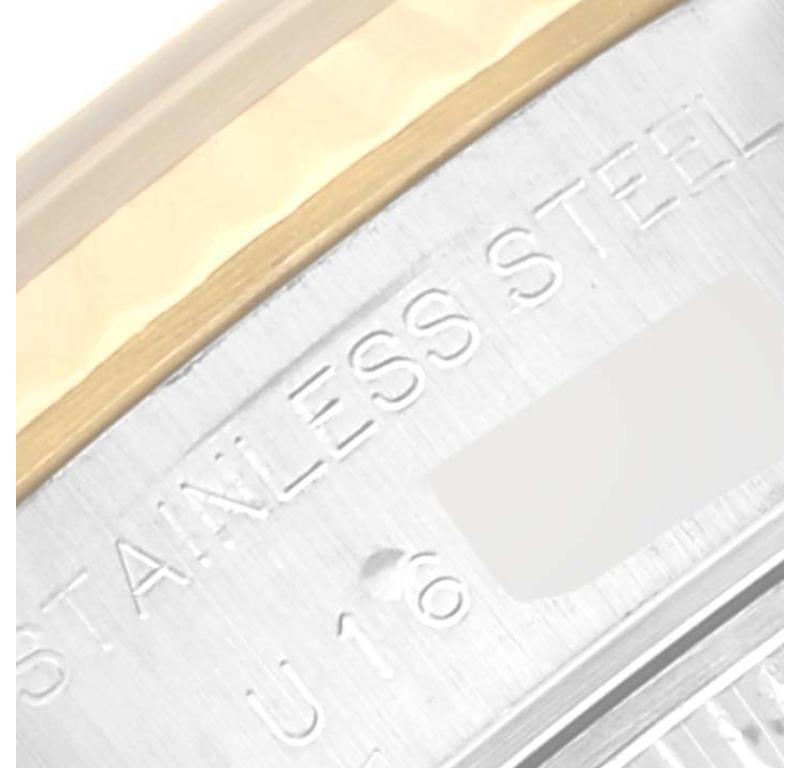 Rolex Montre Datejust en acier et or jaune avec cadran en diamants, pour femmes 69173 Pour femmes en vente