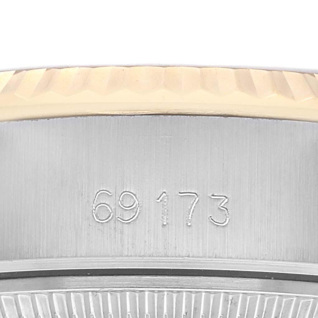 Rolex Montre Datejust en acier et or jaune avec cadran en diamants, pour femmes 69173 2