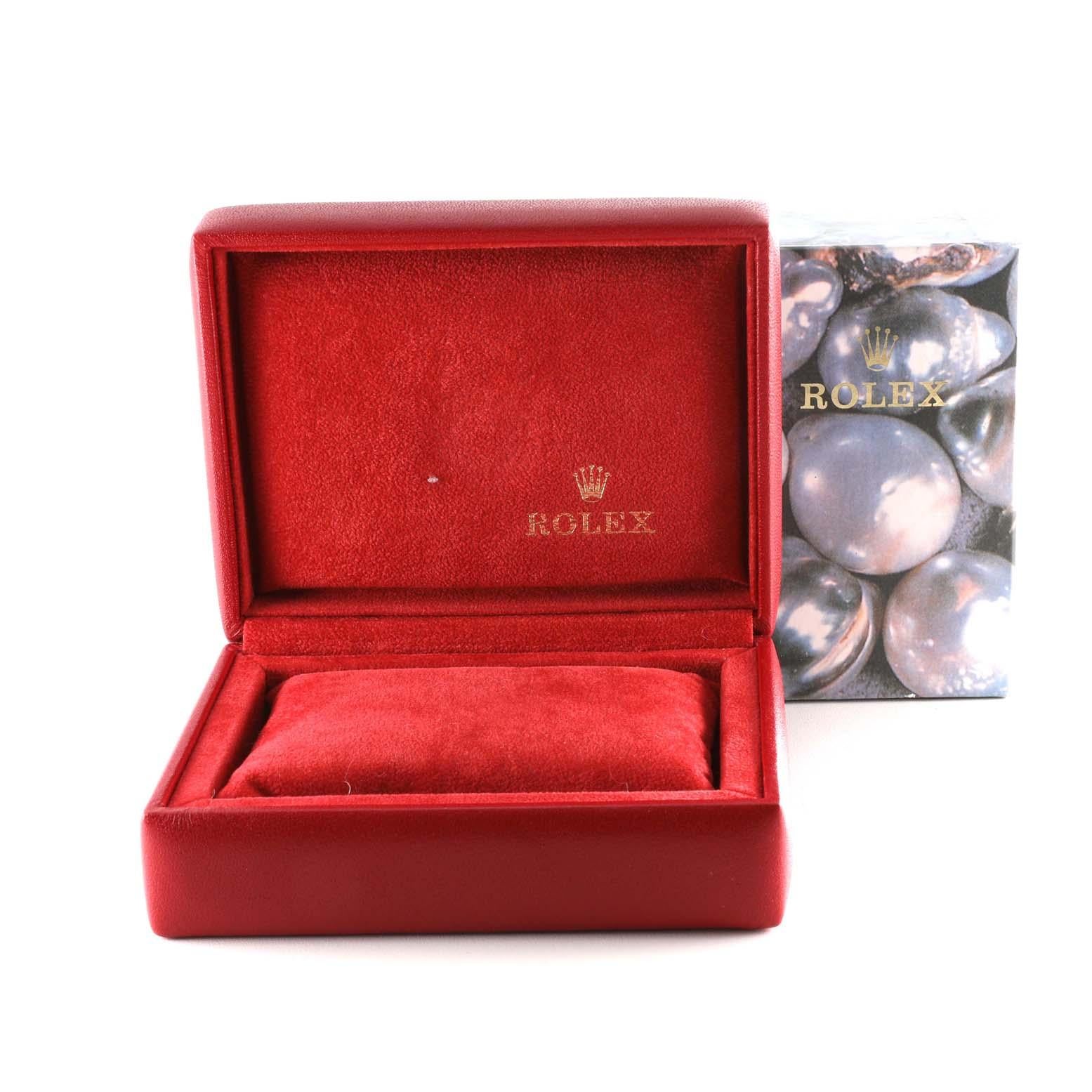Rolex Montre Datejust en acier et or jaune avec cadran en diamants, pour femmes 69173 en vente 5