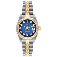 Rolex Datejust Diamond Dial Steel Yellow Gold Ladies Watch 69173 Rolex Datejust Diamond Dial Steel Yellow Gold Ladies Watch 69173