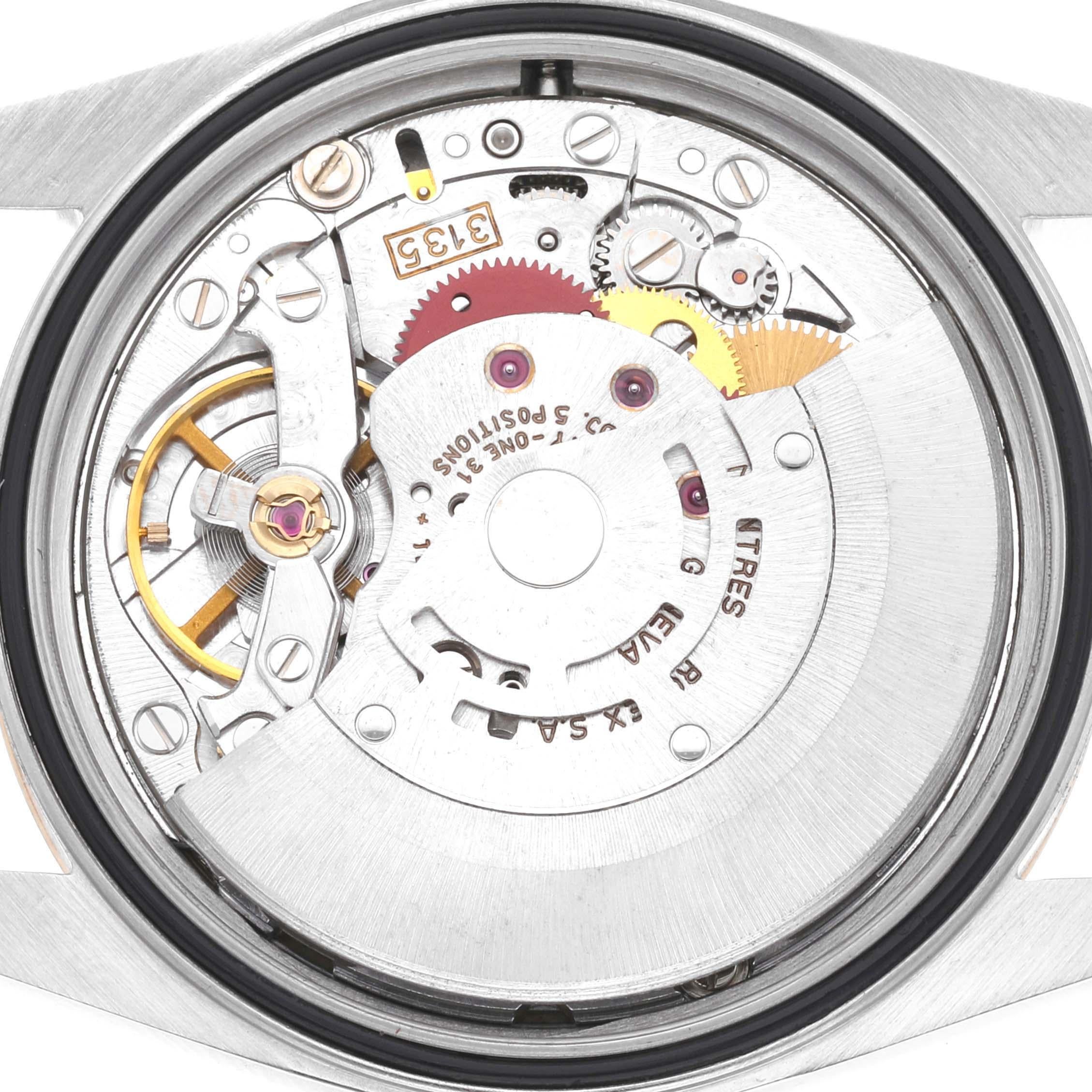 Rolex Datejust Diamond Dial Steel Yellow Gold Mens Watch 16233 Pour hommes en vente