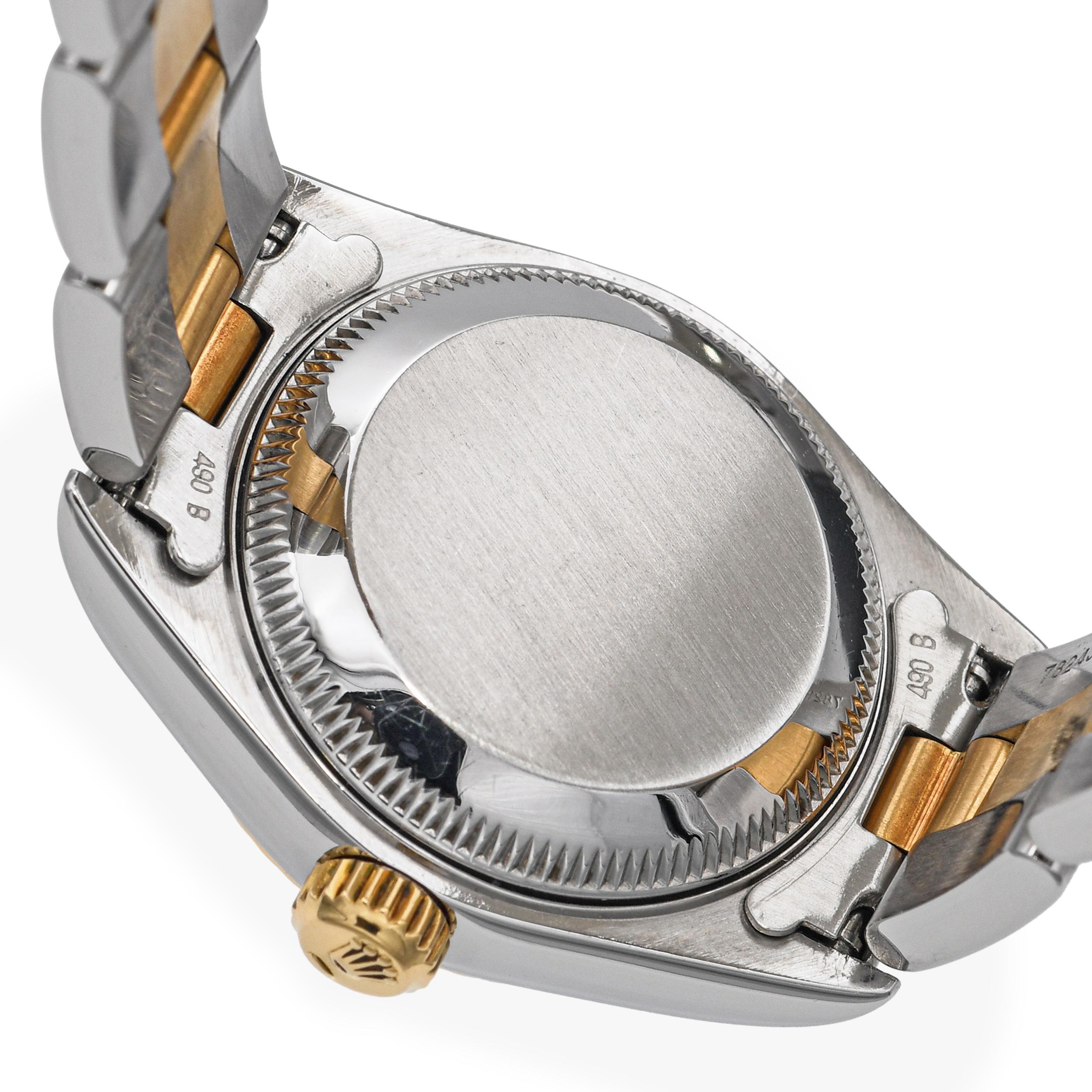 Reloj Rolex Datejust Esfera Diamante Dos Tonos Automático Mujer Ref 79173 en Bueno estado para la venta en New York, NY