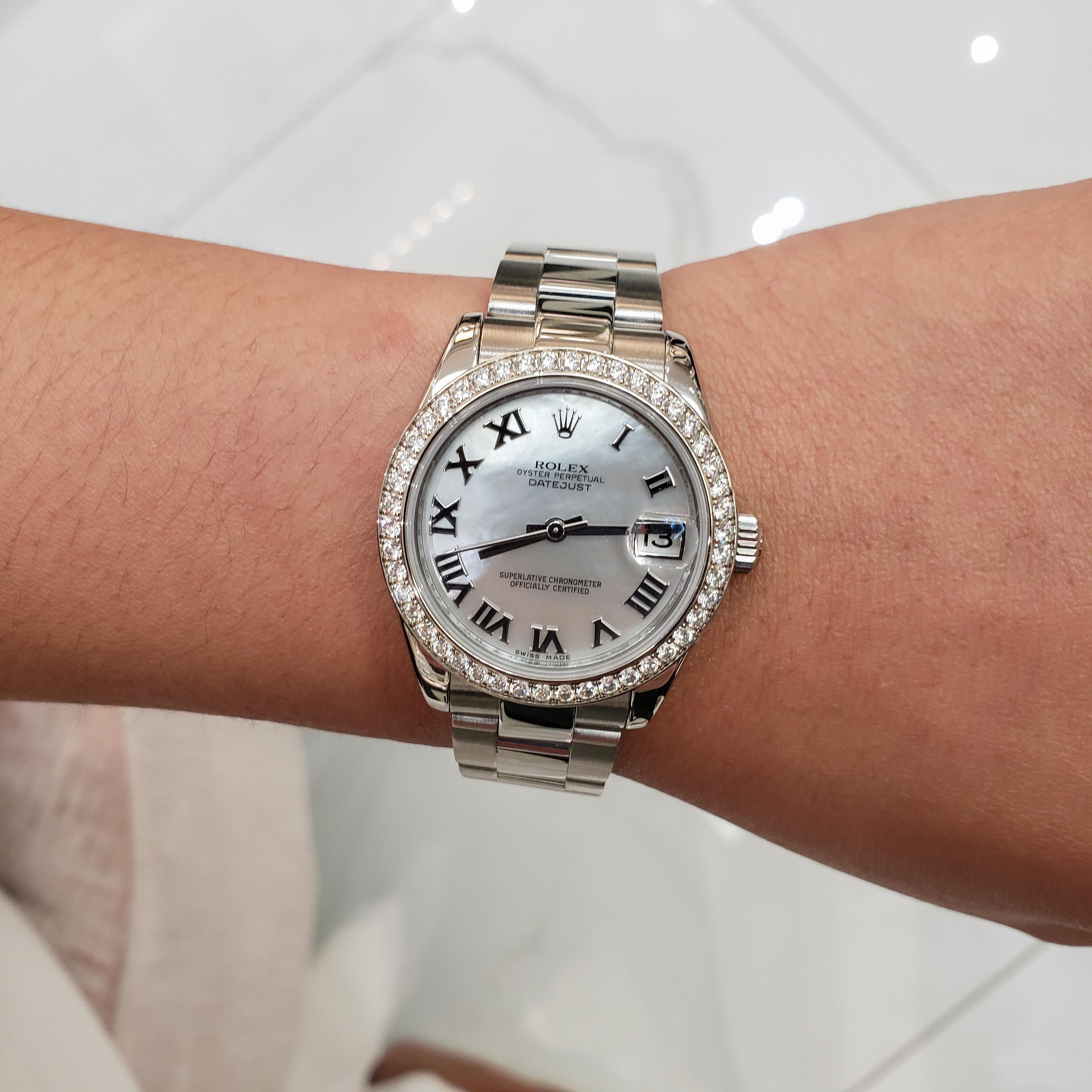 rolex mother of pearl datejust